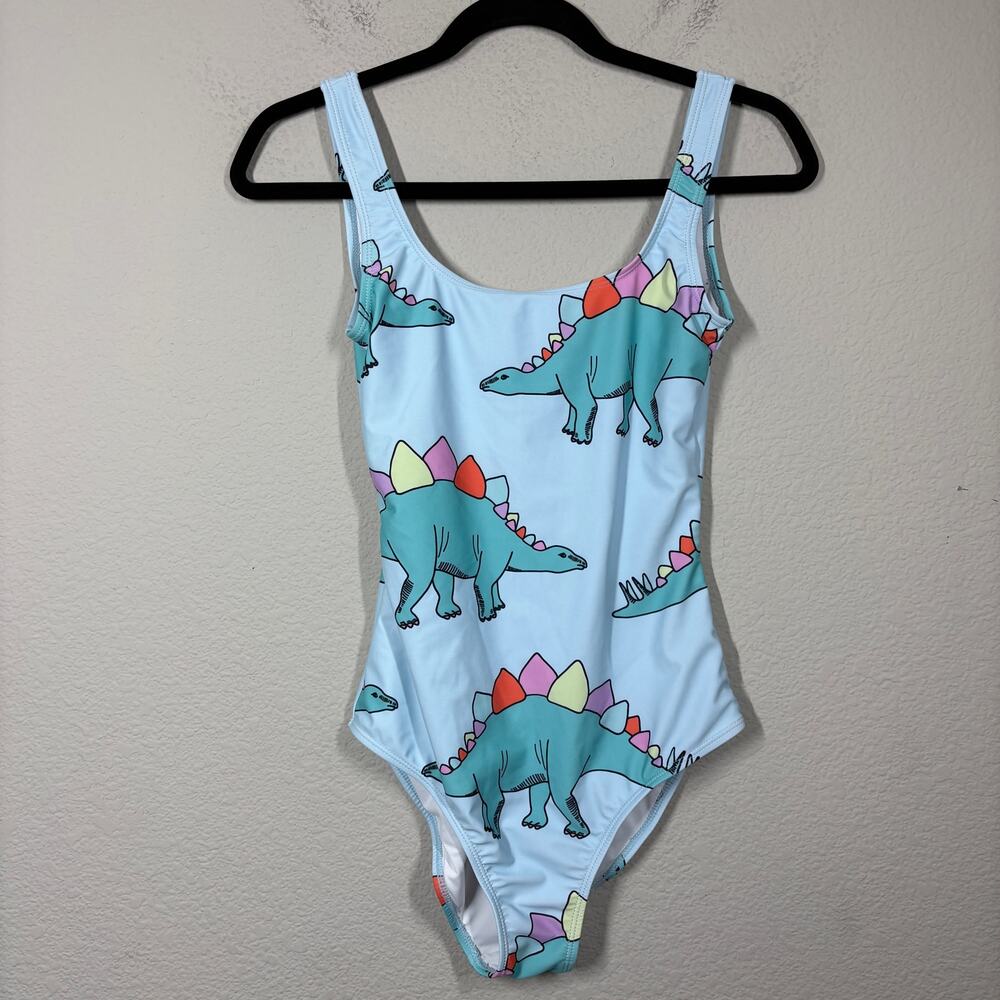 Batoko Size XS Discosaurus Swimsuit Dinosuar Beachwear One Piece Green Coral